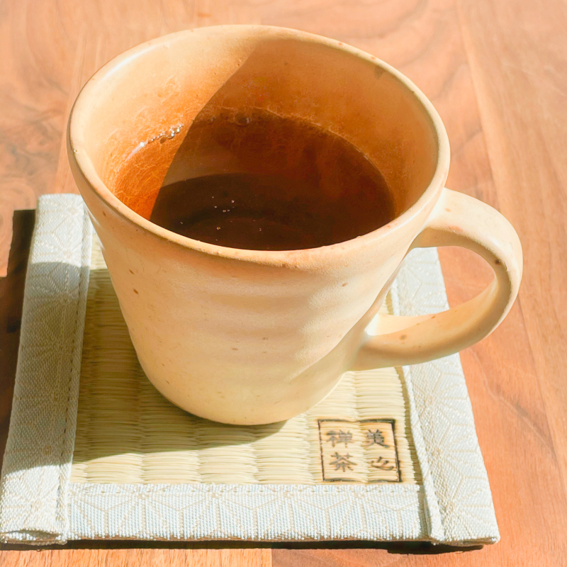 美心禅茶シリーズ畳コースター2枚セット(紫・黄色）